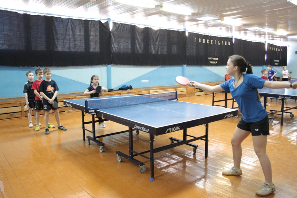 В теннисном зале на ул. Рабочей