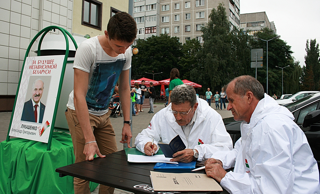 Пикет по сбору подписей