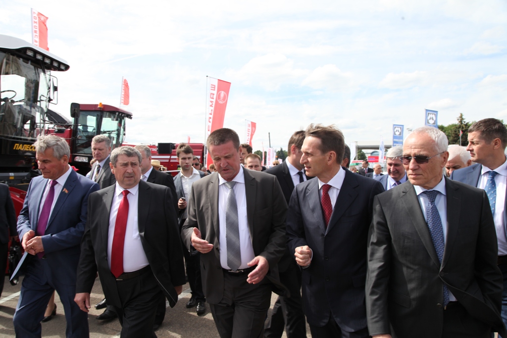 Председатель Государственной Думы Российской Федерации С.Е. Нарышкин и Государственный секретарь Союзного государства России и Беларуси Г.А. Рапота