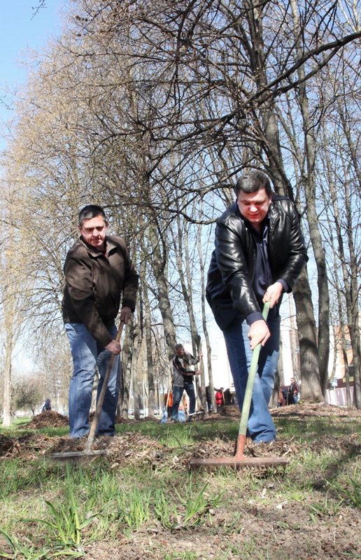 На субботнике