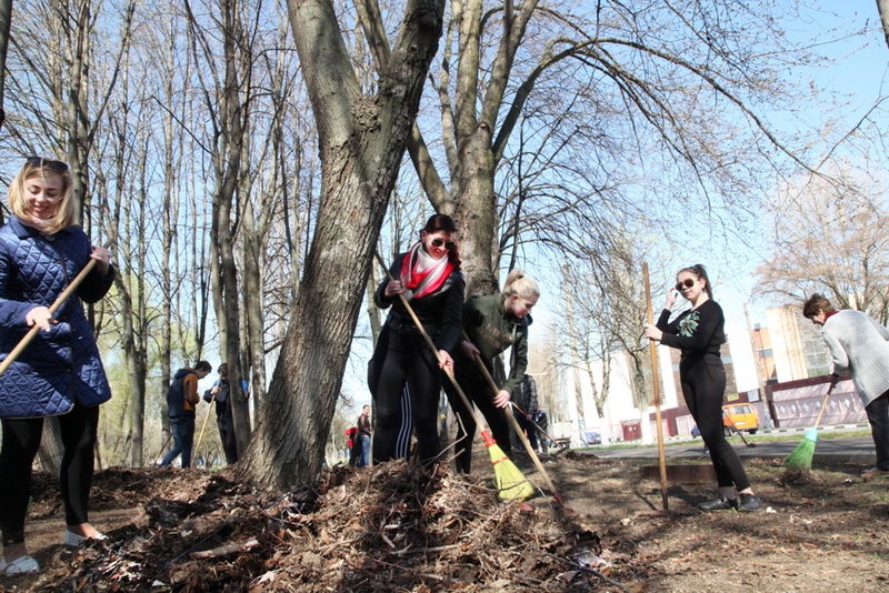 На субботнике