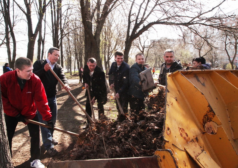 На субботнике