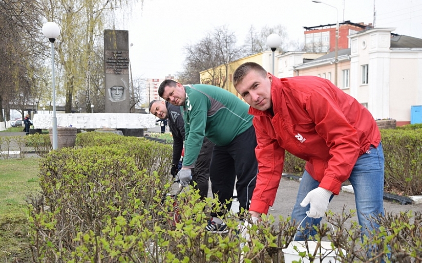 На субботнике