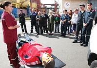 Гомсельмашевцам рассказали и показали, как оказывать первую помощь